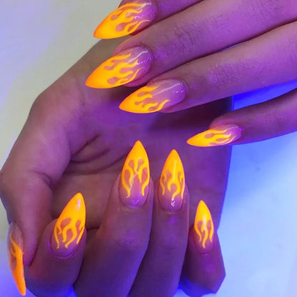 New Nail Art Flame Star Sticker Ins Color Fluorescent Flame Boxed Transfer Sticker Set    Home Decor Supply | Online Retail | ShoreShopper.com