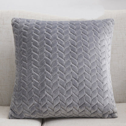 Flannel Solid Color Throw Pillow Sofa Cover Cushion Cover Nordic Style Simple Style    Home Decor Supply | Online Retail | ShoreShopper.com