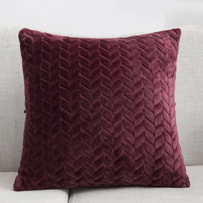 Flannel Solid Color Throw Pillow Sofa Cover Cushion Cover Nordic Style Simple Style    Home Decor Supply | Online Retail | ShoreShopper.com