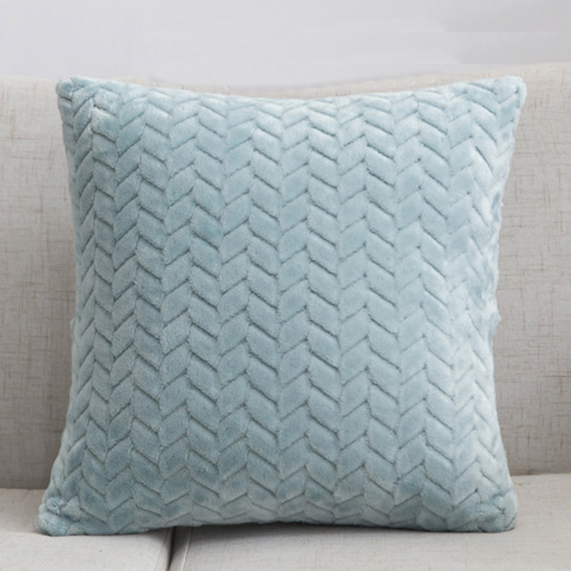 Flannel Solid Color Throw Pillow Sofa Cover Cushion Cover Nordic Style Simple Style    Home Decor Supply | Online Retail | ShoreShopper.com