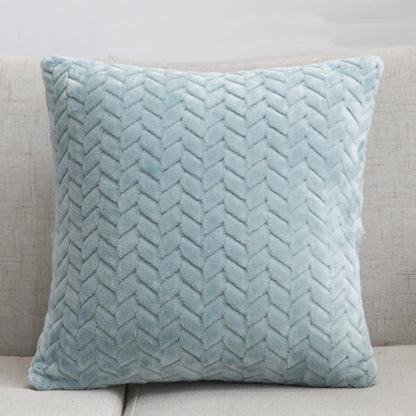 Flannel Solid Color Throw Pillow Sofa Cover Cushion Cover Nordic Style Simple Style    Home Decor Supply | Online Retail | ShoreShopper.com