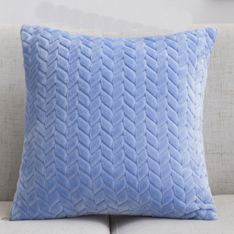 Flannel Solid Color Throw Pillow Sofa Cover Cushion Cover Nordic Style Simple Style    Home Decor Supply | Online Retail | ShoreShopper.com