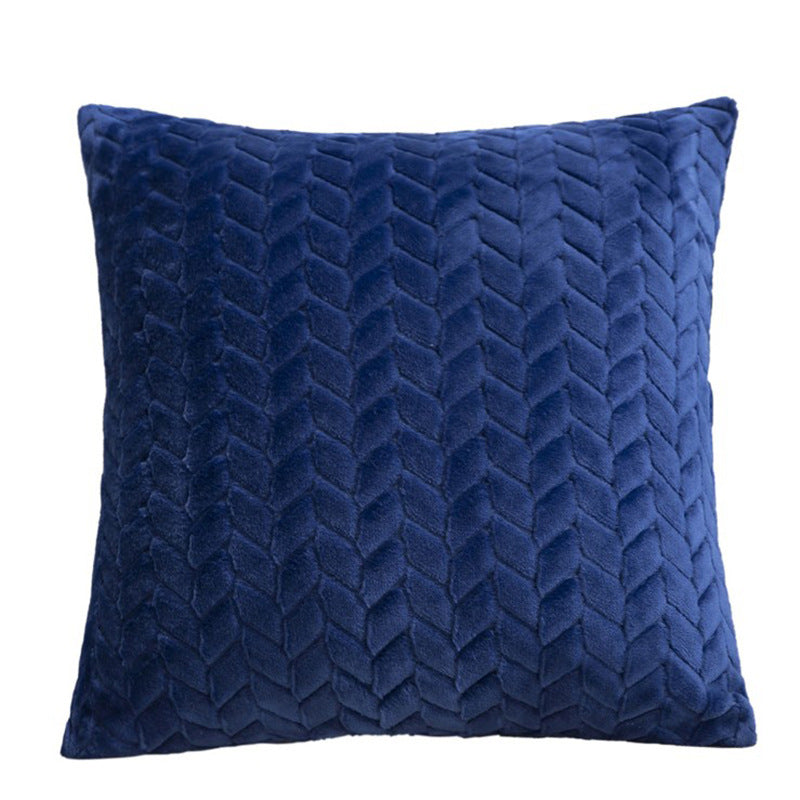 Flannel Solid Color Throw Pillow Sofa Cover Cushion Cover Nordic Style Simple Style    Home Decor Supply | Online Retail | ShoreShopper.com