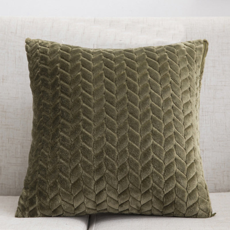 Flannel Solid Color Throw Pillow Sofa Cover Cushion Cover Nordic Style Simple Style    Home Decor Supply | Online Retail | ShoreShopper.com
