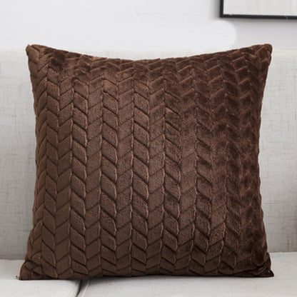 Flannel Solid Color Throw Pillow Sofa Cover Cushion Cover Nordic Style Simple Style    Home Decor Supply | Online Retail | ShoreShopper.com