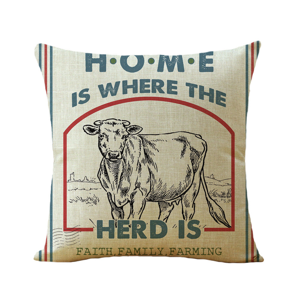 American Farm Style Car Sofa Linen Pillow    Home Decor Supply | Online Retail | ShoreShopper.com