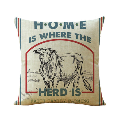 American Farm Style Car Sofa Linen Pillow    Home Decor Supply | Online Retail | ShoreShopper.com