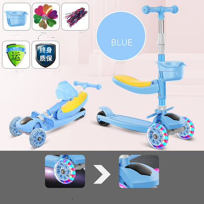 Children'S Scooter Mi Gao Three-In-One Kids Skateboard Scooter Scooter    Home Decor Supply | Online Retail | ShoreShopper.com