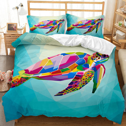 Underwater World Whale Shark Cross-Border Foreign Trade Quilt Cover Three-Piece Set Four-Piece 3D Digital Printing Brushed BeddingSet    Home Decor Supply | Online Retail | ShoreShopper.com