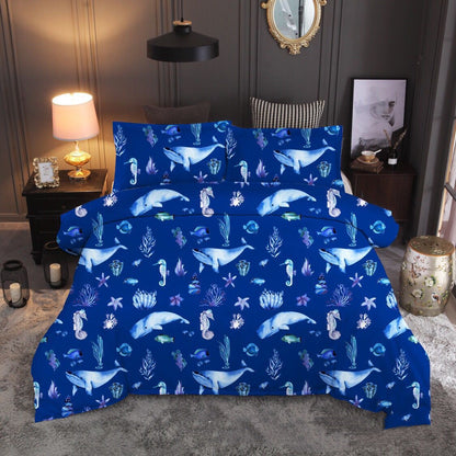 Cross Border Foreign Trade Bedding Three Piece Quilt Cover Ocean 3D Quilt Cover Sea Turtle Pillow Cover Amazon Express Wish    Home Decor Supply | Online Retail | ShoreShopper.com