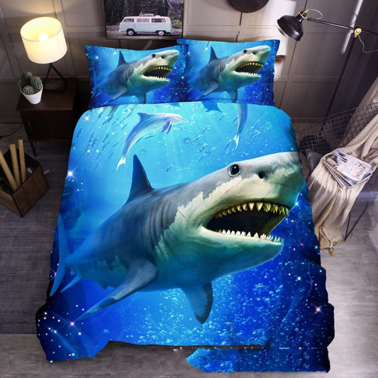 Cross Border Foreign Trade Bedding Three Piece Quilt Cover Ocean 3D Quilt Cover Sea Turtle Pillow Cover Amazon Express Wish    Home Decor Supply | Online Retail | ShoreShopper.com