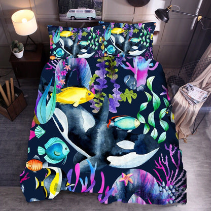Cross Border Foreign Trade Bedding Three Piece Quilt Cover Ocean 3D Quilt Cover Sea Turtle Pillow Cover Amazon Express Wish    Home Decor Supply | Online Retail | ShoreShopper.com