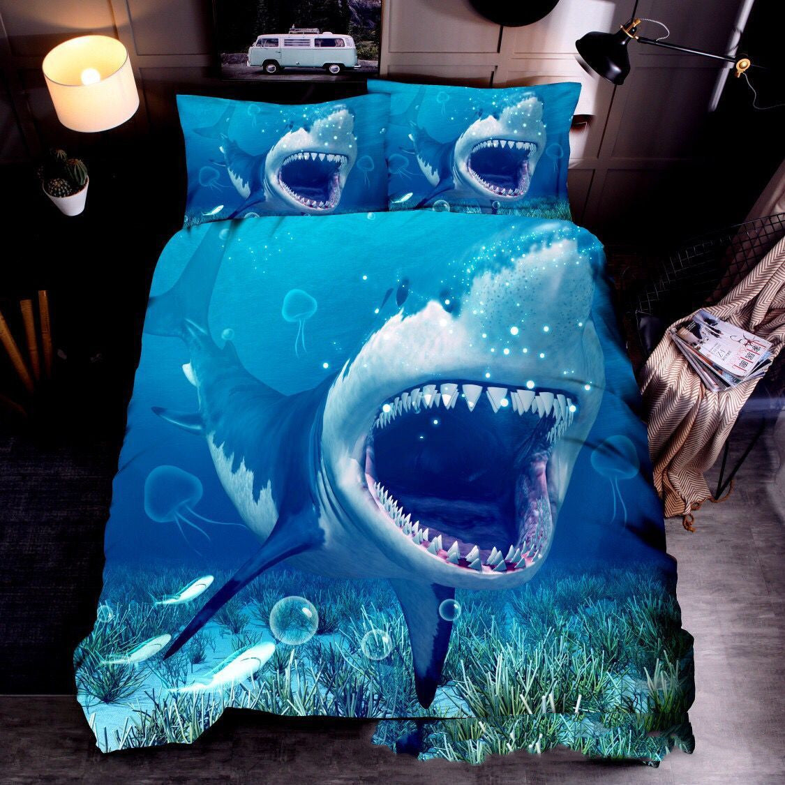 Cross Border Foreign Trade Bedding Three Piece Quilt Cover Ocean 3D Quilt Cover Sea Turtle Pillow Cover Amazon Express Wish    Home Decor Supply | Online Retail | ShoreShopper.com