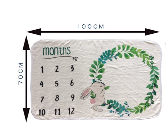 Baby Milestone Blanket Newborn Photography Blanket    Home Decor Supply | Online Retail | ShoreShopper.com