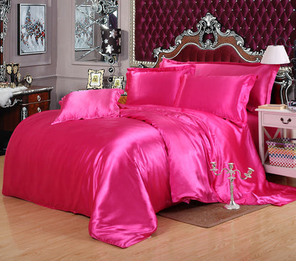 White Black Bedding Sets King Double Size PLA Cool Fiber Summer Used Single Bed Sheet Luxury Bedding Kit Duvet Cover Set    Home Decor Supply | Online Retail | ShoreShopper.com