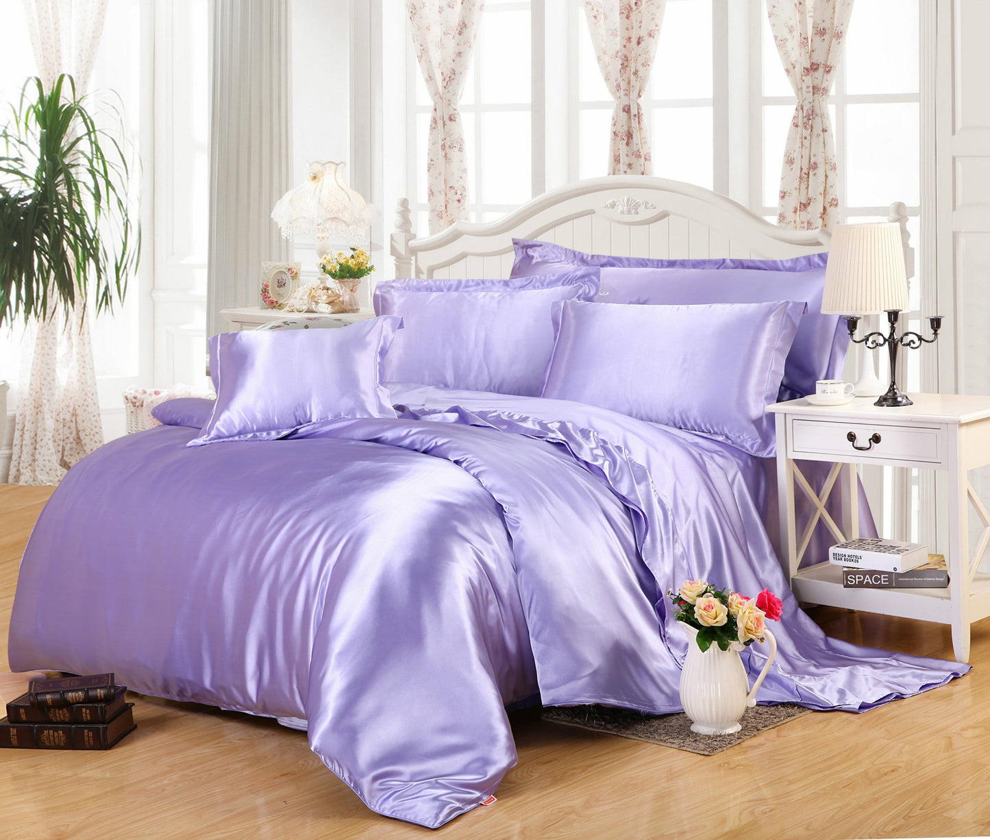 White Black Bedding Sets King Double Size PLA Cool Fiber Summer Used Single Bed Sheet Luxury Bedding Kit Duvet Cover Set    Home Decor Supply | Online Retail | ShoreShopper.com