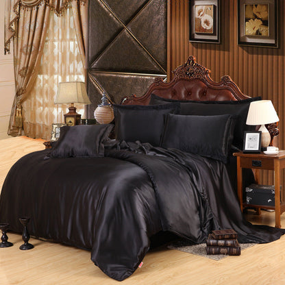 White Black Bedding Sets King Double Size PLA Cool Fiber Summer Used Single Bed Sheet Luxury Bedding Kit Duvet Cover Set    Home Decor Supply | Online Retail | ShoreShopper.com