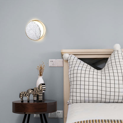 Marble Bedside LED Wall Lamp Creative Art Design Eclipse Wall Sconce Lighting    Home Decor Supply | Online Retail | ShoreShopper.com