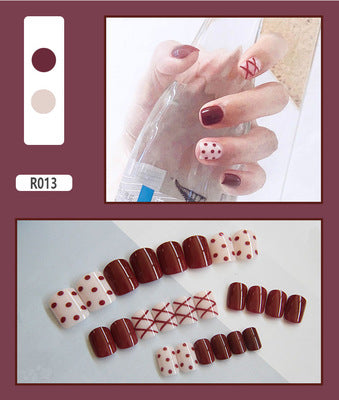 24 Pieces Of Wearable Nail Patches, Wearable Nail Pieces, Frosted Nail Art    Home Decor Supply | Online Retail | ShoreShopper.com