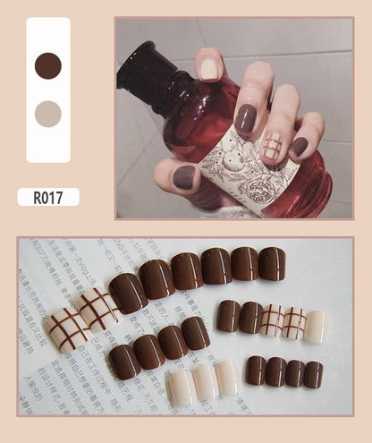 24 Pieces Of Wearable Nail Patches, Wearable Nail Pieces, Frosted Nail Art    Home Decor Supply | Online Retail | ShoreShopper.com
