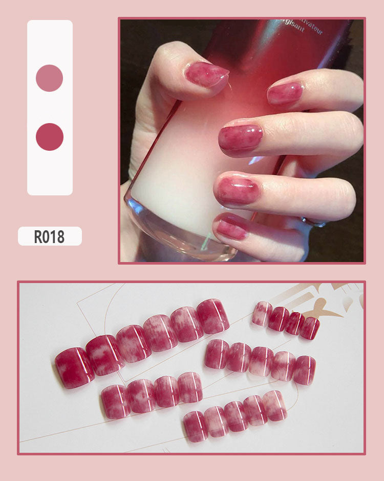 24 Pieces Of Wearable Nail Patches, Wearable Nail Pieces, Frosted Nail Art    Home Decor Supply | Online Retail | ShoreShopper.com