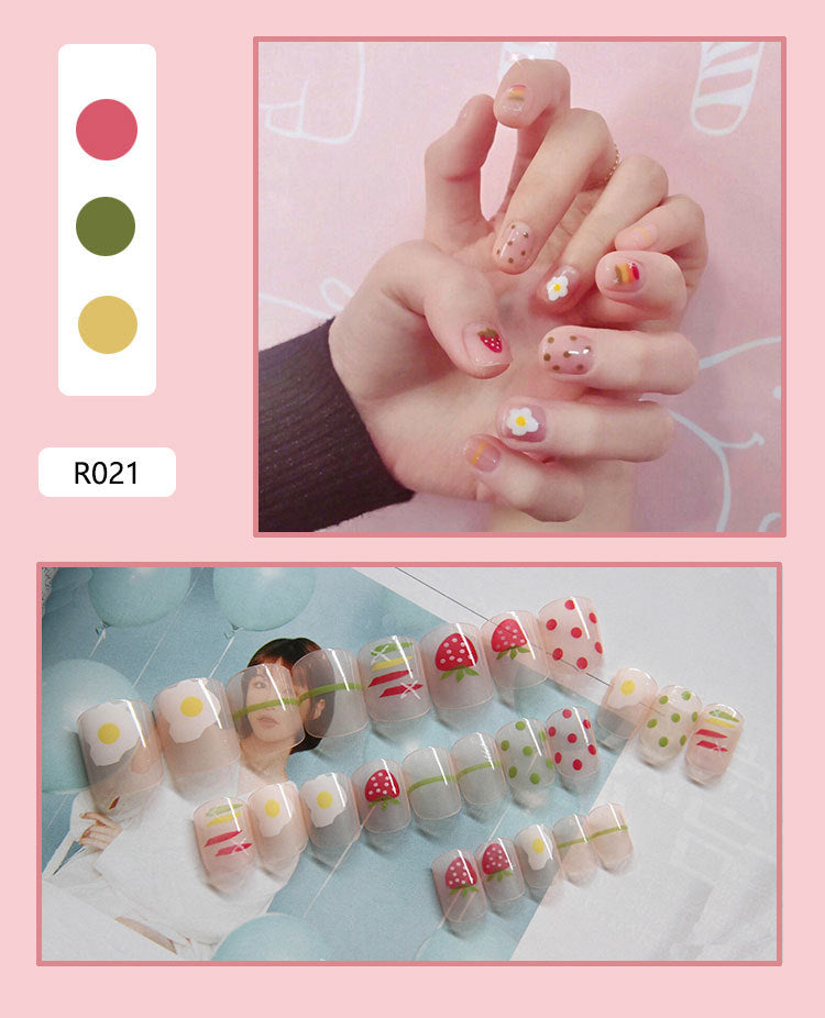 24 Pieces Of Wearable Nail Patches, Wearable Nail Pieces, Frosted Nail Art    Home Decor Supply | Online Retail | ShoreShopper.com