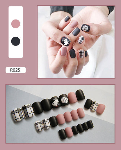 24 Pieces Of Wearable Nail Patches, Wearable Nail Pieces, Frosted Nail Art    Home Decor Supply | Online Retail | ShoreShopper.com