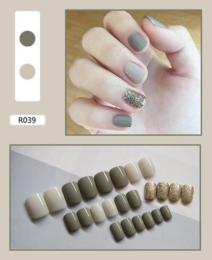 24 Pieces Of Wearable Nail Patches, Wearable Nail Pieces, Frosted Nail Art    Home Decor Supply | Online Retail | ShoreShopper.com