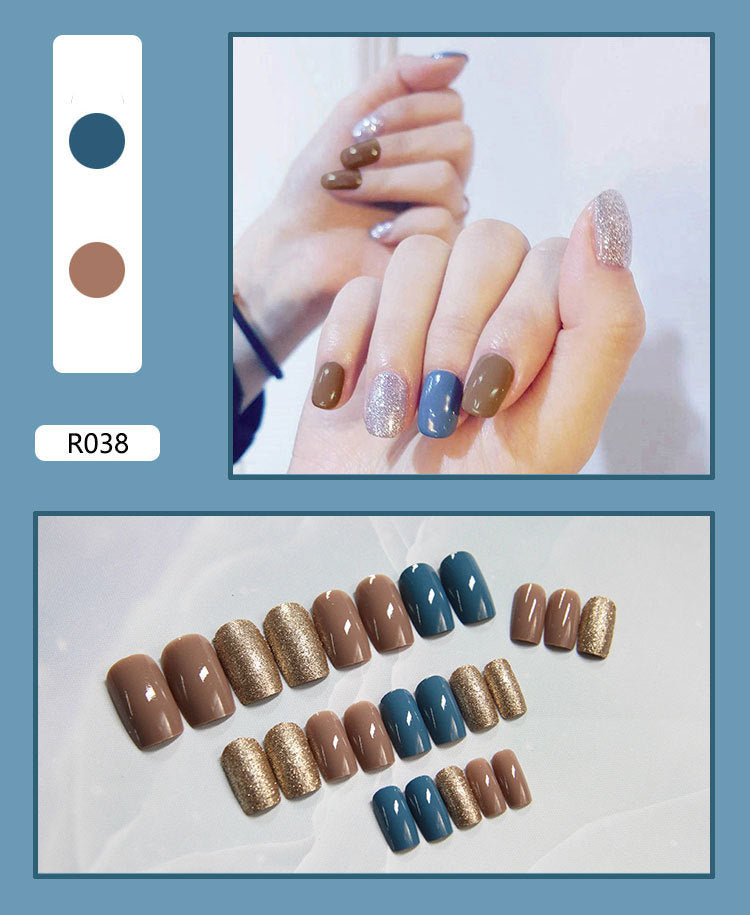 24 Pieces Of Wearable Nail Patches, Wearable Nail Pieces, Frosted Nail Art    Home Decor Supply | Online Retail | ShoreShopper.com