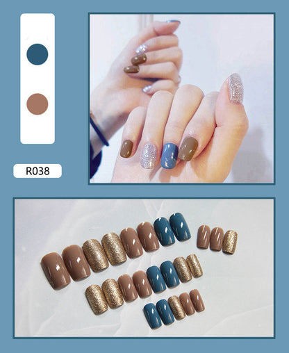24 Pieces Of Wearable Nail Patches, Wearable Nail Pieces, Frosted Nail Art    Home Decor Supply | Online Retail | ShoreShopper.com