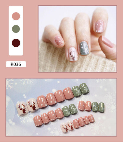 24 Pieces Of Wearable Nail Patches, Wearable Nail Pieces, Frosted Nail Art    Home Decor Supply | Online Retail | ShoreShopper.com