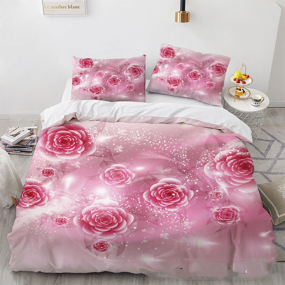 3D Digital Printing Three-piece Home Rose Series    Home Decor Supply | Online Retail | ShoreShopper.com