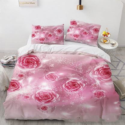 3D Digital Printing Three-piece Home Rose Series    Home Decor Supply | Online Retail | ShoreShopper.com