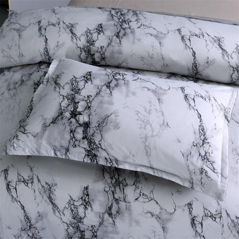 Pillowcase home textile bedding four-piece marble    Home Decor Supply | Online Retail | ShoreShopper.com