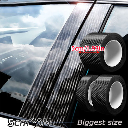 Carbon Fiber Vinyl Self Adhesive Film,  Wrap Film,  Door Sill Protector Bumper Protector Carbon Fiber Film Gloss Black Vinyl Automotive Wrap Film Self-Adhesive Anti-Collision Film Fits for Most  DIY Decals    Home Decor Supply | Online Retail | ShoreShopper.com