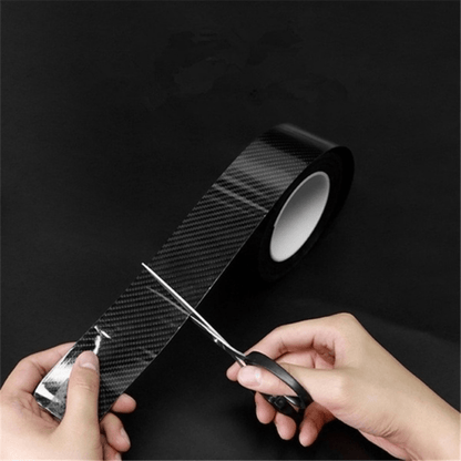 Carbon Fiber Vinyl Self Adhesive Film,  Wrap Film,  Door Sill Protector Bumper Protector Carbon Fiber Film Gloss Black Vinyl Automotive Wrap Film Self-Adhesive Anti-Collision Film Fits for Most  DIY Decals    Home Decor Supply | Online Retail | ShoreShopper.com