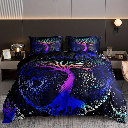 Tree Of Life Sun And Moon 3D Digital-Print Bedding    Home Decor Supply | Online Retail | ShoreShopper.com
