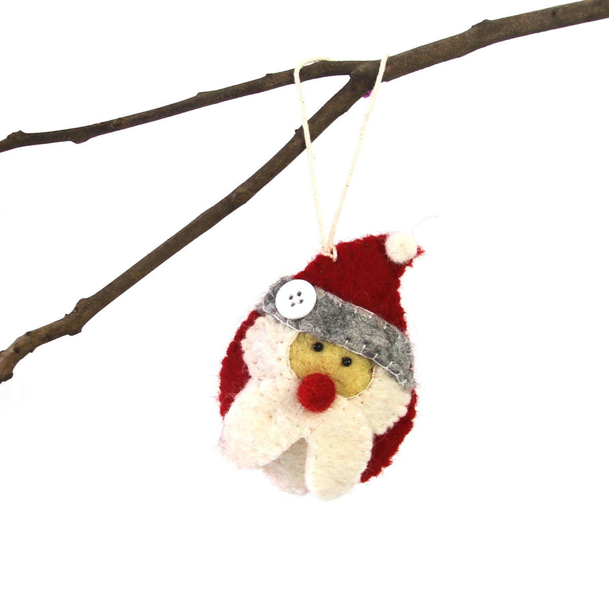 Hand Felted Christmas Ornament: Santa - Global Groove (H)    Home Decor Supply | Online Retail | ShoreShopper.com