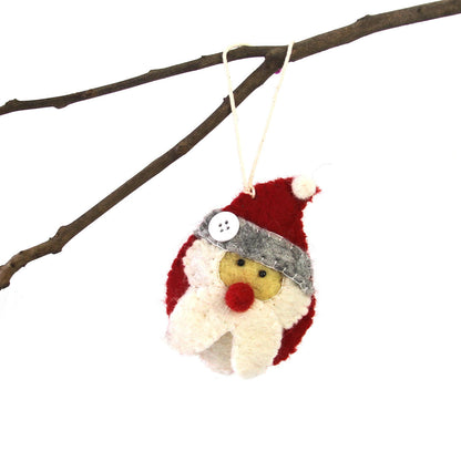 Hand Felted Christmas Ornament: Santa - Global Groove (H)    Home Decor Supply | Online Retail | ShoreShopper.com
