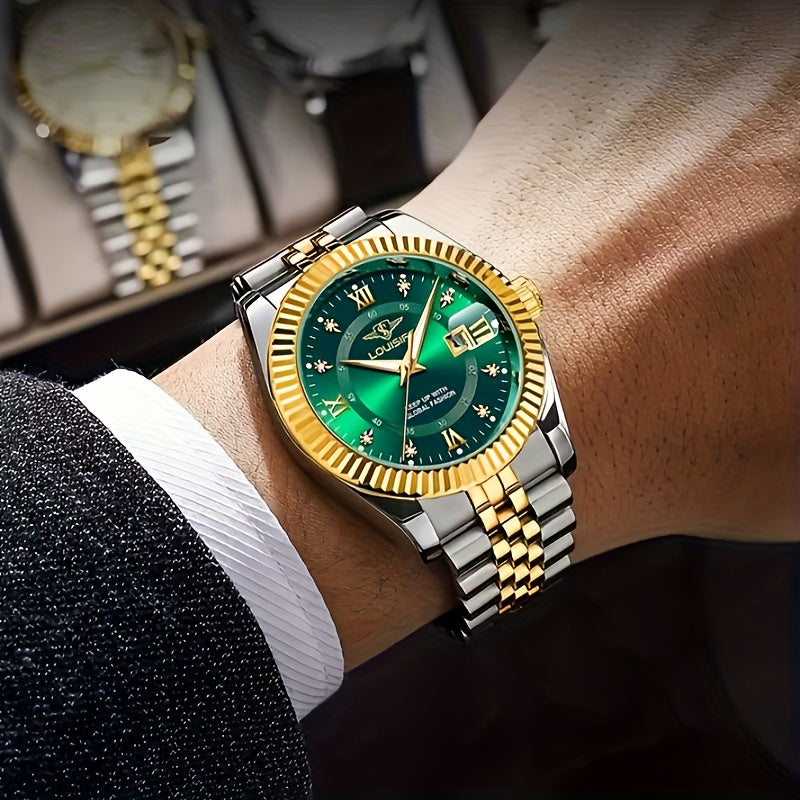 Men's High-end Watch Trend Fashion Business Calendar Luminous Quartz Watch    Home Decor Supply | Online Retail | ShoreShopper.com
