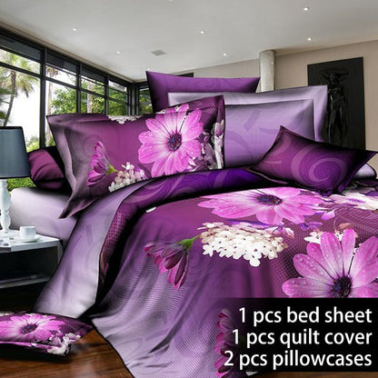Four-piece set on 3D quilt bed    Home Decor Supply | Online Retail | ShoreShopper.com