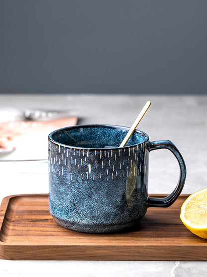 Starry Retro Blue Mark Cup    Home Decor Supply | Online Retail | ShoreShopper.com