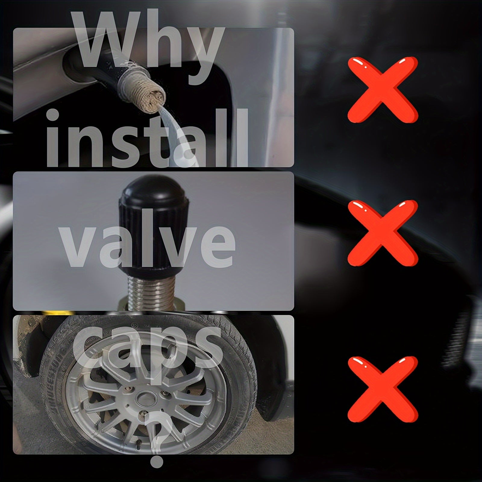 A Collection of Four Glowing Tire Valve Caps Designed to Stop Air from Escaping, Ideal for Vehicles Like Cars, Bikes, And Trucks, Adding a Fashionable Touch    Home Decor Supply | Online Retail | ShoreShopper.com