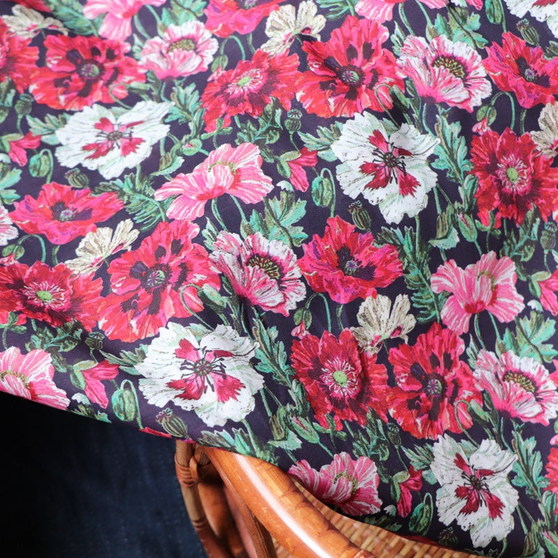 Romantic Saffron Plush Cotton Printed Fabric    Home Decor Supply | Online Retail | ShoreShopper.com