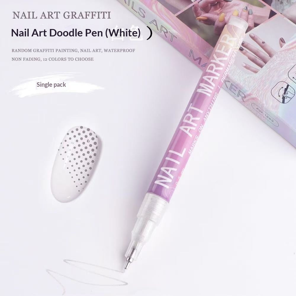Doodle Nail Art Pen 12-color Liner Paint Brush Nail    Home Decor Supply | Online Retail | ShoreShopper.com