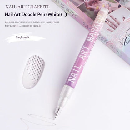 Doodle Nail Art Pen 12-color Liner Paint Brush Nail    Home Decor Supply | Online Retail | ShoreShopper.com