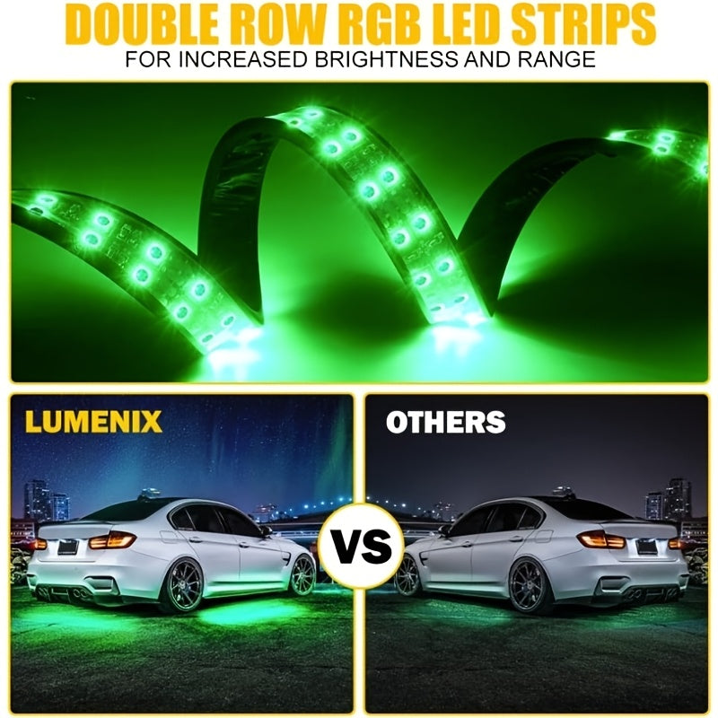 Car Lighting Kit, RGB Floor Lighting with Music Synchronization, Remote And App Control, Multiple Color Combinations, Remote Compatibility    Home Decor Supply | Online Retail | ShoreShopper.com