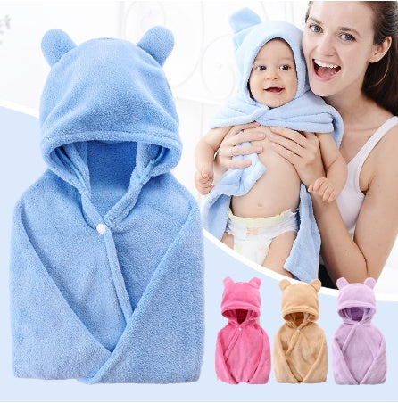 Cotton baby care hooded bath towel    Home Decor Supply | Online Retail | ShoreShopper.com
