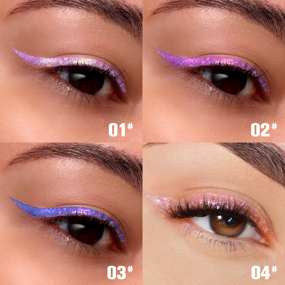PHOFAY Liquid Glitter Eyeliner Set 8 Colors - ShoreCo.Shop