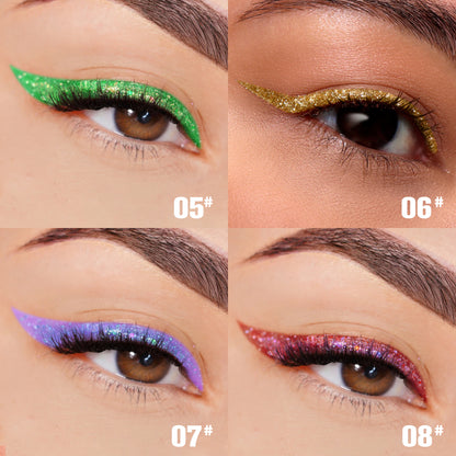 PHOFAY Liquid Glitter Eyeliner Set 8 Colors - ShoreCo.Shop